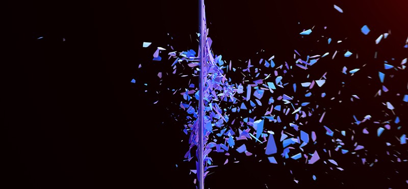 Shattering glass 